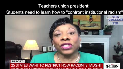 Teachers union president wants students to "confront institutional racism"