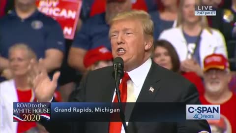 Trump calls out the Democrats for "defrauding the public with ridiculous bullshit"