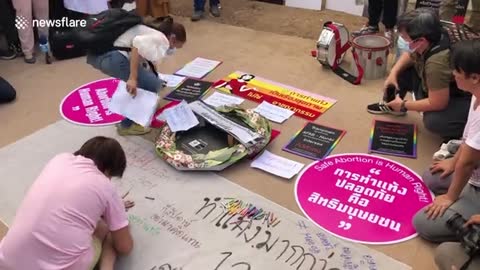 Pro-abortion activists gather in Bangkok as ministers soften termination laws