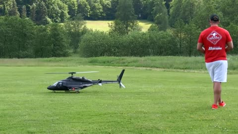AWESOME RC FLIGHT SHOW !!! AIRWOLF BELL-222 SCALE MODEL ELECTRIC HELICOPTER IN FIGHT WITH ROCKETS