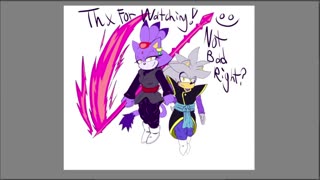 Blaze and Silver as Goku Black and Zamasu Speedpaint