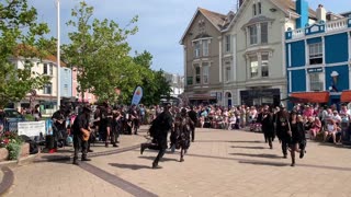 Beltane Border Morris -Vixana - Teign Maritime and Shanty Festival 2023