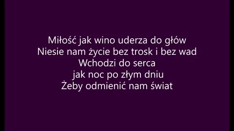 Miłość jak wino - Eleni (tekst)