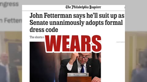 Fact Check: Fetterman Does NOT Refuse To Wear Suit Except For Netanyahu -- Wears Suits On Sen. Floor