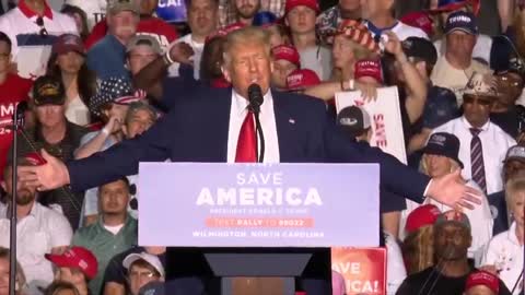 Former President Trump speaks at NC campaign rally for Ted Budd in Wilmington, 9/24/22