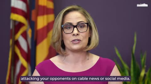 Arizona Sen. Kyrsten Sinema will NOT run for re-election.