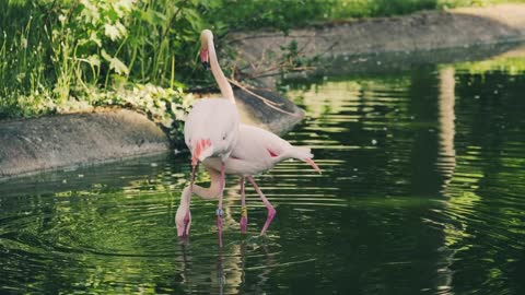 flamingo-flamingos-birds-dancing