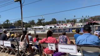 Dirt bike competitions at the fair grounds