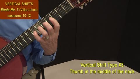 Tech Tip: Vertical Shifts with the Left Hand. Video 7: Villa-Lobos "Etude No. 7"