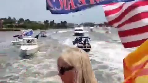 "MAGA Ain't Dead, Baby!" Trumpsters Host Massive MAGA Boat Parade in Florida
