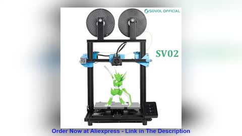 ❤️ Sovol SV02 3D Printer All-Metal Dual Extruder TMC2208 Drive Silent Mainboard Meanwell Power