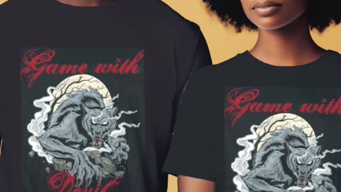 The devil design t shirt.