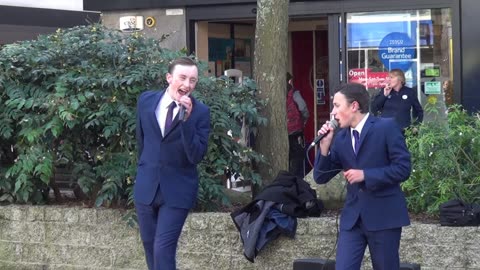 Miller Brother Busking Exeter 2016. Dance and song