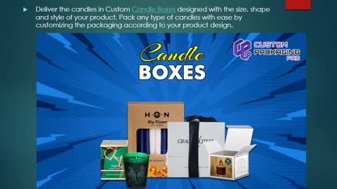 Printed Candle Packaging Boxes