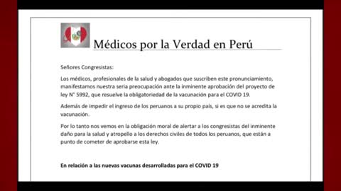 Asociación de Médicos peruanos recomiendan no vacunarse