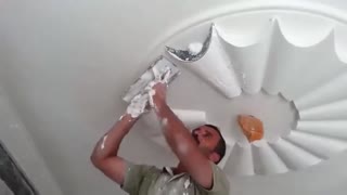 Very beautiful ceiling work at home amazing to watch