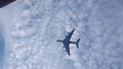 Airbus A380 right above my house