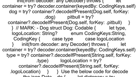 Decode using JSONDecoder Swift