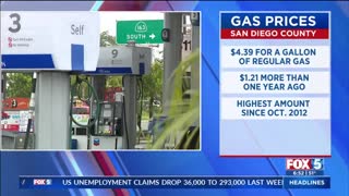 FOX 5: Gas prices in San Diego rising to their highest cost since October 2012