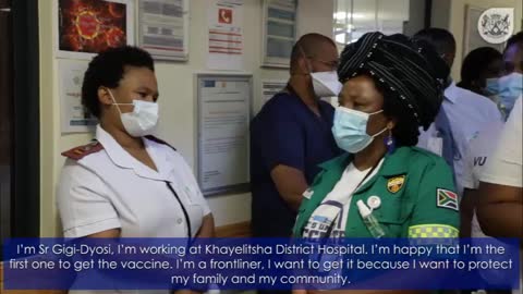 Nurse Zoliswa Gidi-Dyosi helps deliver baby after being first in SA to get Covid-19 vaccine