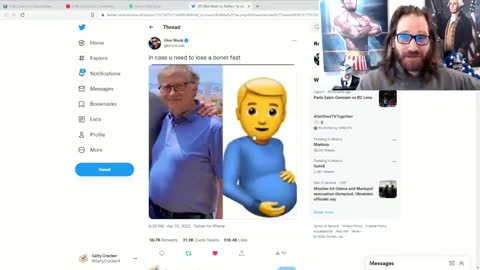 ELON MUSK ATTACKS BILL GATES WITH PREGNANT MAN EMOJI