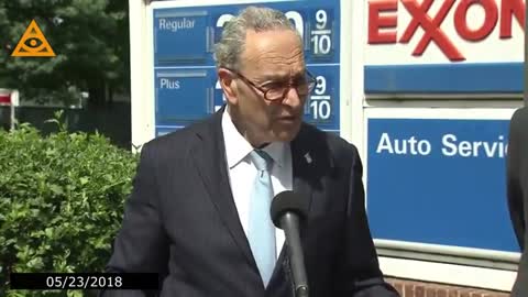 🔺 In 2018, Chuck Schumer stood in front of a gas station selling $3.89 gas and demanded Trump
