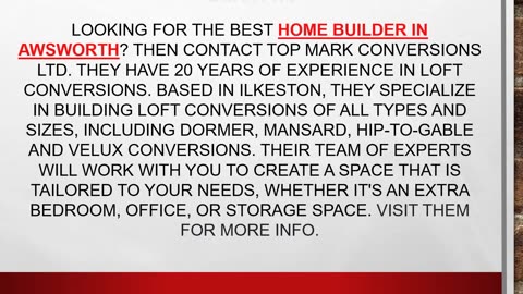 Best Home Builder in Awsworth