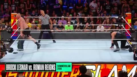Every Roman Reigns VS.Brock Lesnar match,ever:WWE Playlist