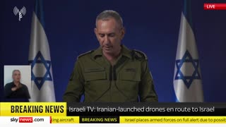 Sky News - Iran says it has launched drones and cruise missiles at Israel