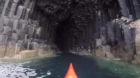 FINGAL’S CAVE ~ A SEA CAVE ON THE UNINHABITED ISLAND OF STAFFA IN THE INNER HEBRIDES OF SCOTLAND
