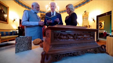 WARM WELCOME AT WHITE HOUSE OF PM MODI