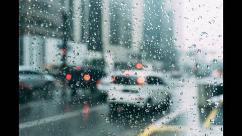 Relaxing Rain Sounds On Car Window (1 HOUR)