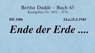 BD 3486 - ENDE DER ERDE ....