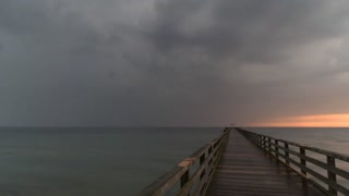 Time Lapse of a Sunrise and a Thunderstorm at the Beach.....