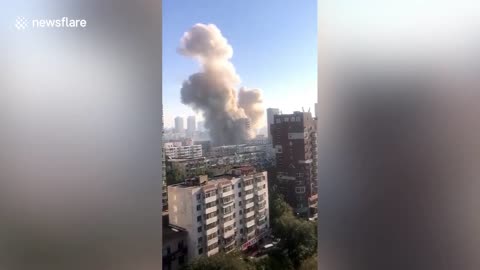 Massive gas explosion at Chinese restaurant
