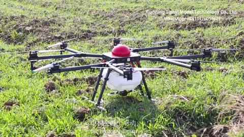 Large agricultural drone for field irrigation