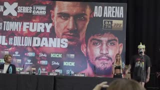 Logan Paul vs. Dillon Danis & KSI vs. Tommy Fury - Carnage at Full Press Conference