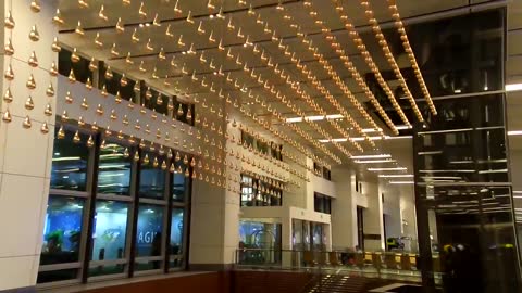 Time-Lapse | Kinetic Rain - World's largest kinetic art sculpture @ Changi Airport Terminal 1