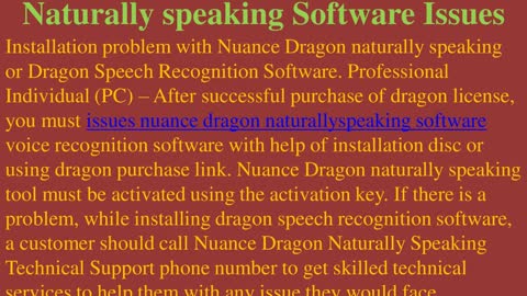 Steps To Resolve Nuance Dragon Naturallyspeaking Software Issues