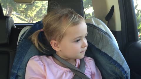Little girl struggles to remember what happened at school