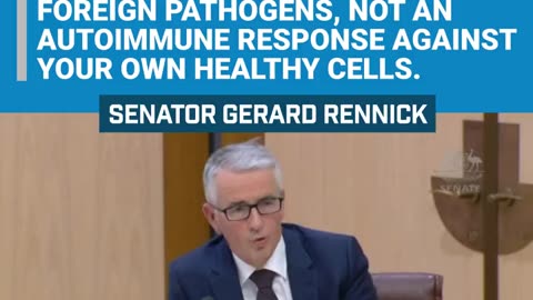 Senator Gerard Rennick: The TGA Finally Admit Myocarditis is an Autoimmune Response