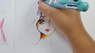 Draw The Girl's Neck.