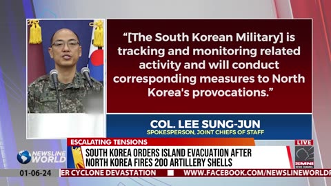 South Korea orders island evacuation after North Korea fires 200 artillery shells