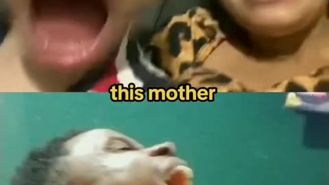 Funny mother and child Snapchat