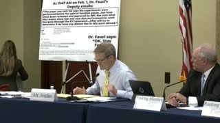 Jim Jordan Lays Out DAMNING Evidence Against Dr. Fauci for Covering Up Covid's Origins