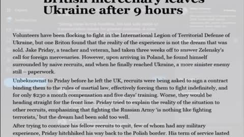 Ukraine Foreign Legion Volunteers STARK Warning, It s a TRAP !!!