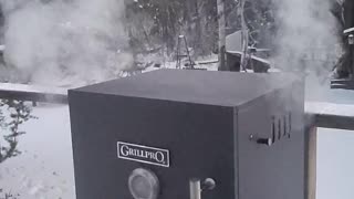 Smoker in action