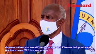 Governors Mutua and Prof. Kibwana reaffirm presidential ambitions come 2022 in joint presser