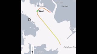 Four speeds of Dali ship crash.