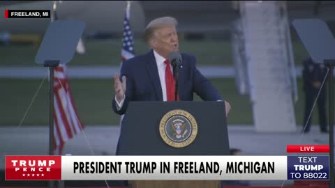 Trump Visibly Moved by "We Love You" Chant in Michigan